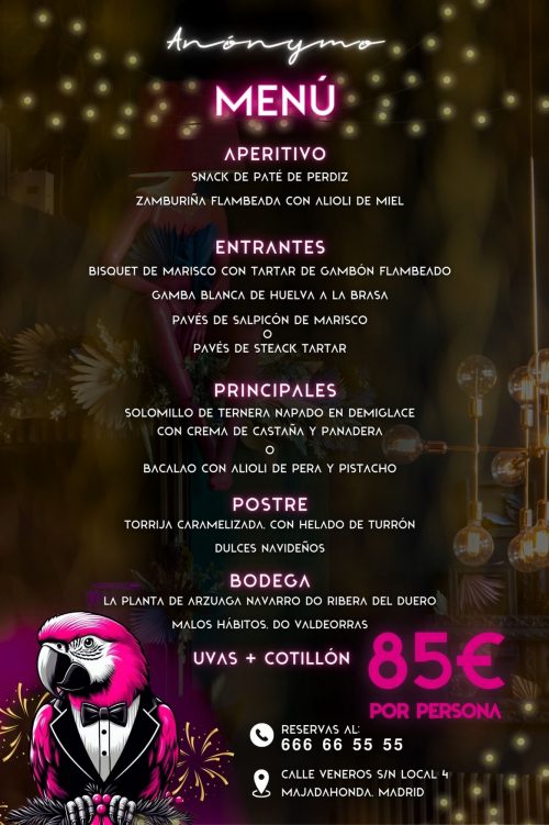 Cena Nochevieja Majadahonda