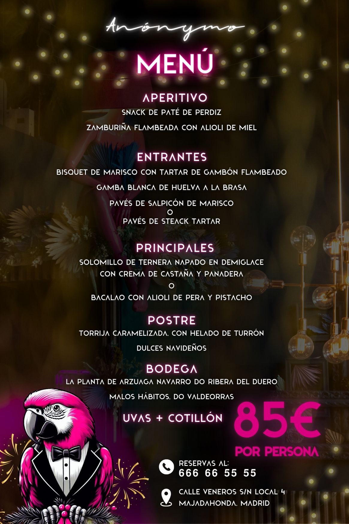 Cena Nochevieja Majadahonda