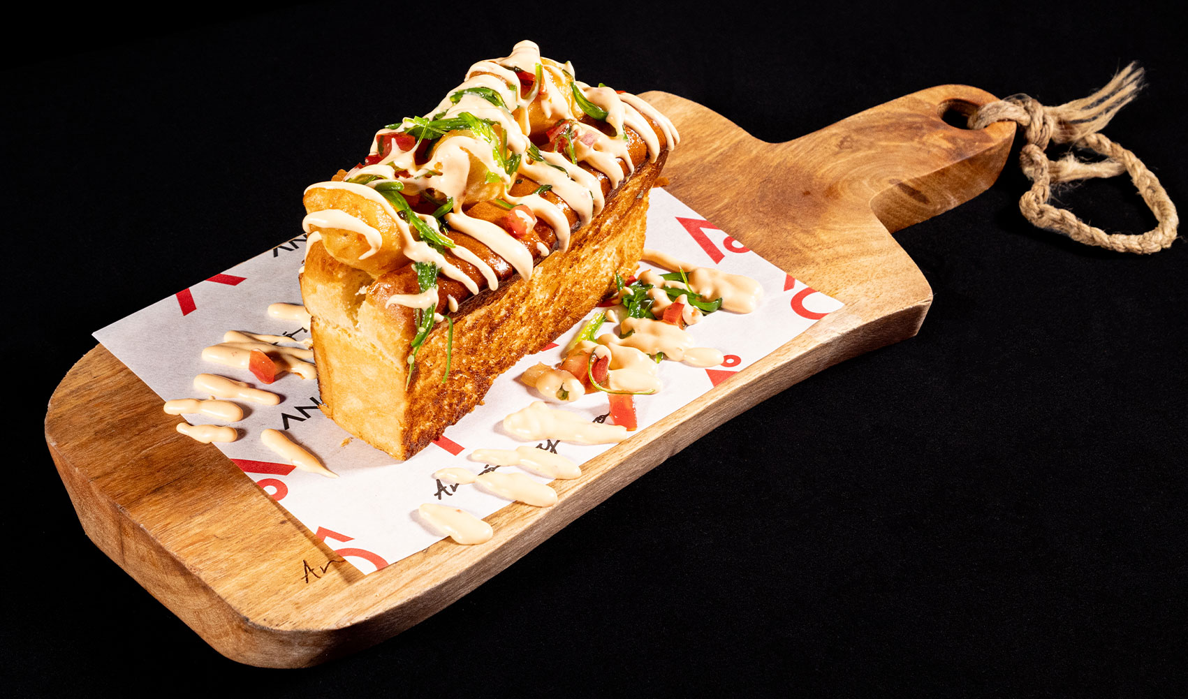BRIOCHE DE LANGOSTINO TEMPURIZADO